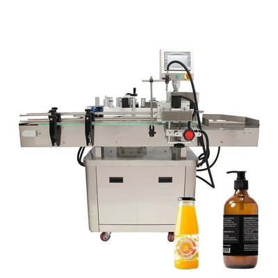 Rotunda garrafa de vidro garrafa etiqueta autocolante máquina de rotulagem automática para bebidas alimentares