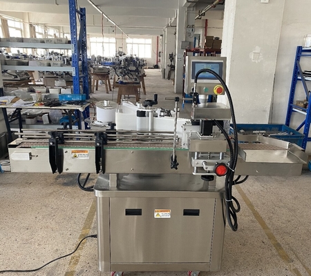 Rotunda garrafa de vidro garrafa etiqueta autocolante máquina de rotulagem automática para bebidas alimentares