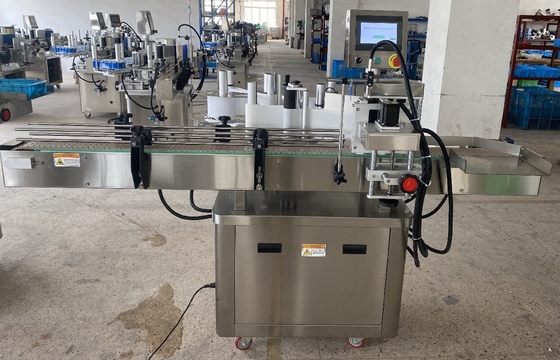 Rotunda garrafa de vidro garrafa etiqueta autocolante máquina de rotulagem automática para bebidas alimentares