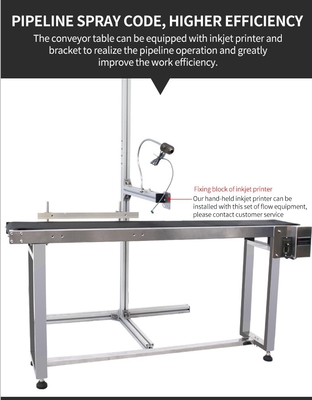 1.5m comprimento SS corpo material de conveyor de cintura de mesa para linha de produção semiautomática