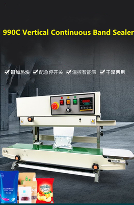 Snacks Sealing Largura 6-12mm Vertical Food Bag Sealer Máquina de vedação de bolsas de plástico