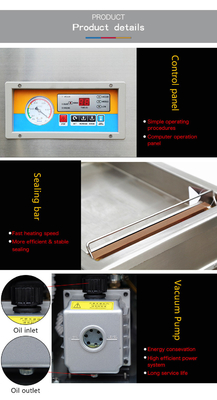 Pressão de vácuo final 1KPa DZ-300 Portátil Automático Industrial Food Sealer de vácuo