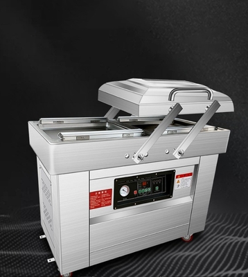 Máquina de embalagem a vácuo de duas câmaras para soja/carne/peixe/porco/abelha/arroz, capacidade 140 kg
