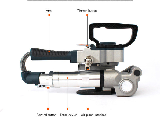 Ferramenta de embalagem rápida e fácil B19 Air Pneumatic Handle Strapping Tool com tempo de soldagem de 2-5s