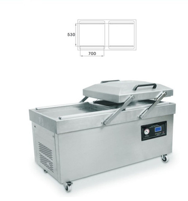 Material de embalagem de madeira Máquina de vedação a vácuo de alimentos DZ-700/2SB 70CM grandes câmaras duplas