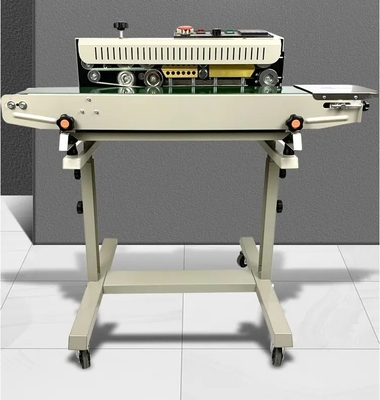 Máquina de vedação de banda de vedação vertical para sacos de plástico Velocidade máxima 12 m/min
