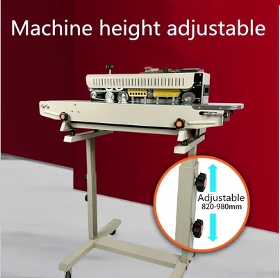 Máquina de vedação de banda de vedação vertical para sacos de plástico Velocidade máxima 12 m/min