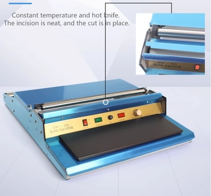 220V/50HZ Mini Plástico Stretch Cling Film Hand Wrapper Sealing Machine para Frutas Alimentares