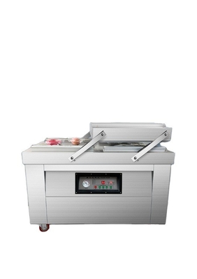 Embalagem de alimentos sem esforço com máquina de vácuo rotativa automática de aço inoxidável DZ-500