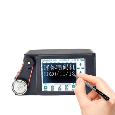 12.7 mm Altura de impressão Mini impressora a jato de tinta de garrafa portátil para papel