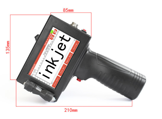 Fácil de operar Impressora a jato de tinta portátil de 12,7 mm com longa vida útil e peso de 0,89 kg