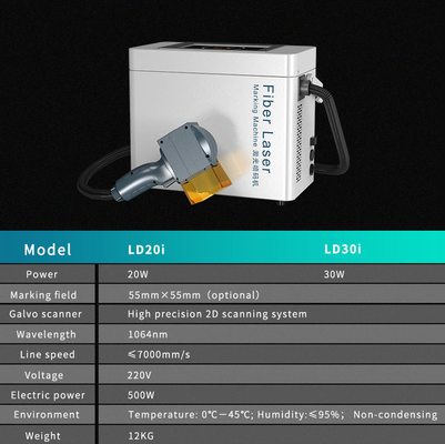 AI Graphic Formats suportado Gravador portátil de laser de fibra para operação fácil