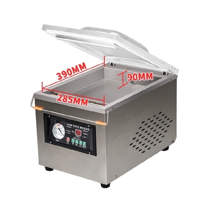 Material de embalagem de plástico DZ-260 Sealer de vácuo de uma câmara para armazenamento de alimentos domésticos