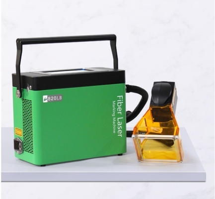 Máquina de marcação a laser multifuncional do corpo da garrafa de cartão de plástico com código de barras/código QR