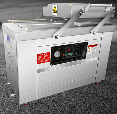 220V/50HZ DZ-400/SA Máquina de embalagem a vácuo de alimentos de câmara dupla plana para carne, arroz e peixe
