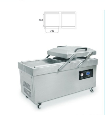 Máquina de embalagem a vácuo semiautomática de peixe, carne e vegetais a motor elétrico DZ-400 2SB