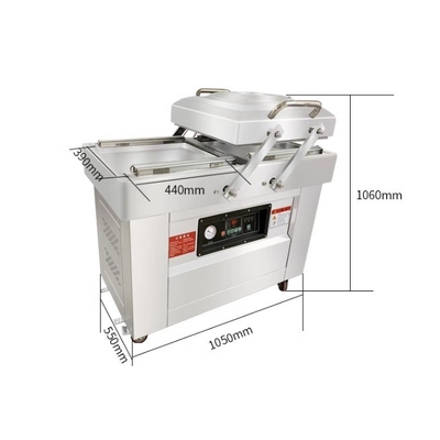 DZ-600/2SB Dupla Câmara Groove Food Saver Commercial Pump Vacuum Sealer para embalagens