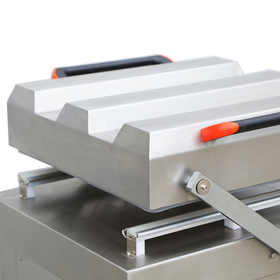Potência de vedação de 800W DZ-500/2SA Máquina automática de embalagem a vácuo de carne de câmara dupla