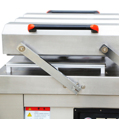 Potência de vedação de 800W DZ-500/2SA Máquina automática de embalagem a vácuo de carne de câmara dupla