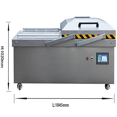 Embalagem de vácuo de grandes câmaras industriais 1600X810X990mm Para chá Carne Arroz Alimentos Peixe