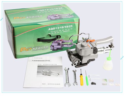 Máquina semiautomática pneumática de amarração de tiras de PP/PET para embalagem de caixas de 3,0 A