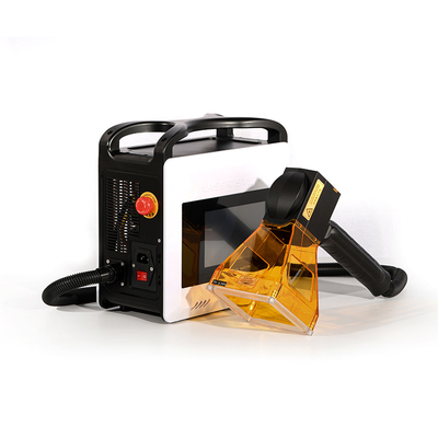 Gravar sem esforço arquivos BMP/DXF/PLT em garrafas e copos com gravador manual a laser