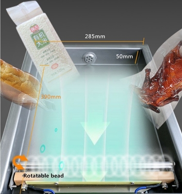 DZ260 Máquina de vedação a vácuo para carne fresca peixe alimentos vegetais 370W Potência do motor 27 KG