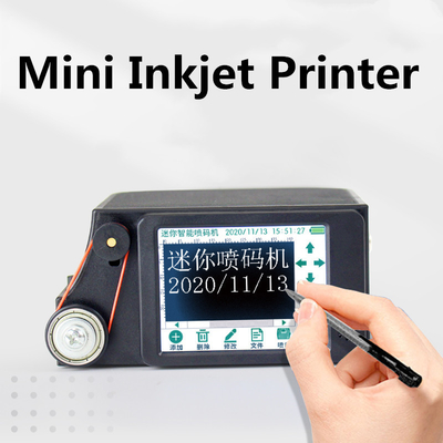 Mini impressora de jato de tinta portátil para garrafas 97x70x45mm Opções de impressão personalizáveis
