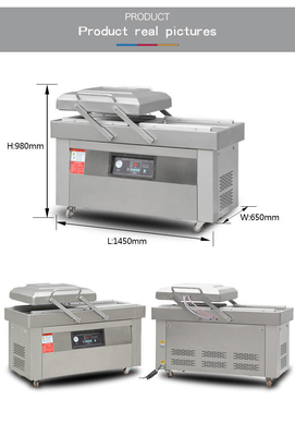 1450*650*980 Fecho a vácuo de câmara dupla para máquina automática de embalagem a vácuo de alimentos