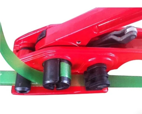 Red H19 Strapper Machine Strap de plástico Manual de embalagem ferramenta de tensão para PP PET Strap