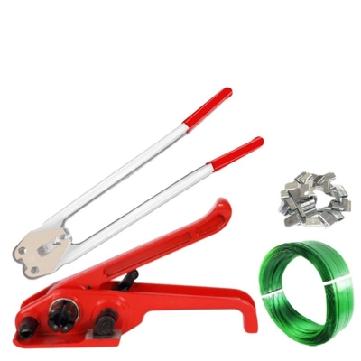 Red H19 Strapper Machine Strap de plástico Manual de embalagem ferramenta de tensão para PP PET Strap