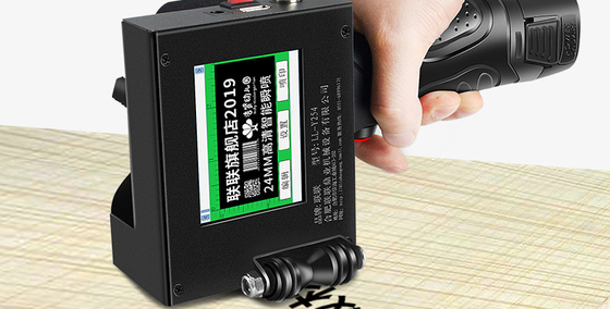 Impressora de jato de tinta online portátil Cij Y254S para impressora de código batch de fonte Bitmap