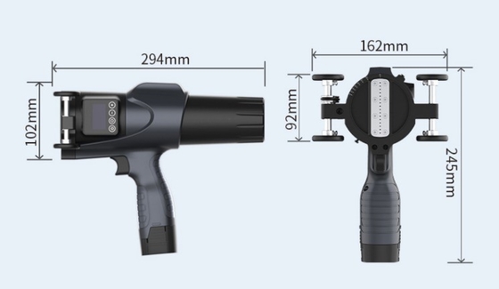 S3 3-6 cm Cartão portátil de alta definição Código de lote Código Qr Data de expiração Impressora a jato de tinta para impressão de tubos de aço