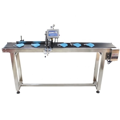 Impressora a jato de tinta semiautomática para impressão de logotipos de garrafas de cartão de máscara automática portátil