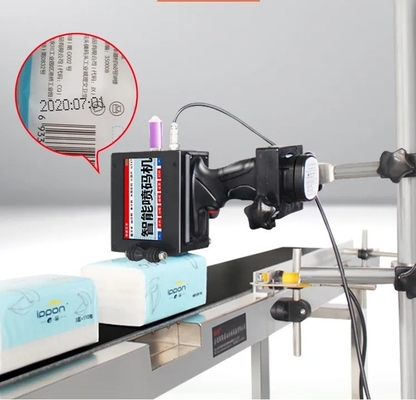 600DPI TIJ Impressora Impressora a jato de tinta portátil para máquina de codificação Distância de impressão 2-5mm