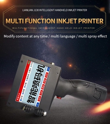 600DPI Fast Dry Ink Professional Inkjet Printer para impressão de código de barras de arma de mão