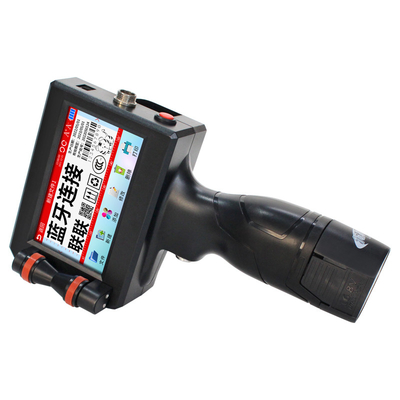 Impressora de data portátil portátil de tinta de secagem rápida para impressão de caixas de cartão semiautomática
