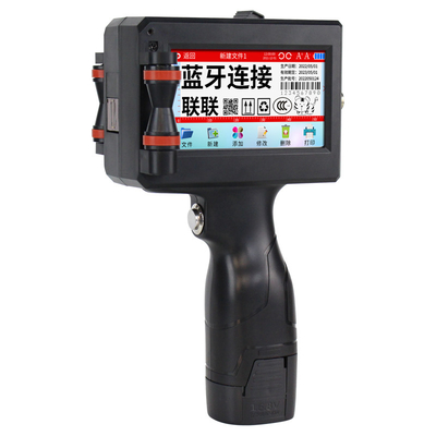 Impressora de data portátil portátil de tinta de secagem rápida para impressão de caixas de cartão semiautomática