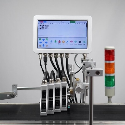 Máquina de Impressão a Jato de Tinta Multilíngue 10 polegadas Online de Código Qr Batch de Código com Operação Fácil