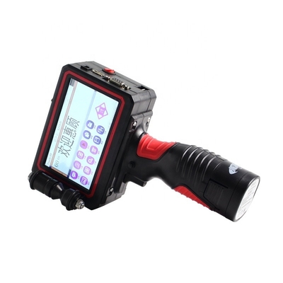 Impressora a jato de tinta 42ml Tinta de solvente seca rápida 1-6 linhas Portavel manual Inteligente Definição de código de data tela LED