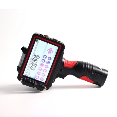 Impressora a jato de tinta 42ml Tinta de solvente seca rápida 1-6 linhas Portavel manual Inteligente Definição de código de data tela LED