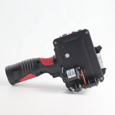 Impressora a jato de tinta 42ml Tinta de solvente seca rápida 1-6 linhas Portavel manual Inteligente Definição de código de data tela LED