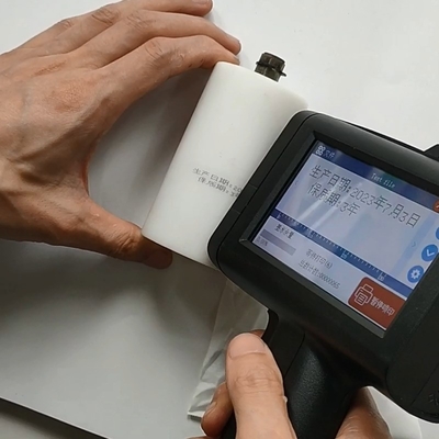 Arma de impressora portátil de código QR multilíngue de cor única para sacola têxtil de vidro de garrafa