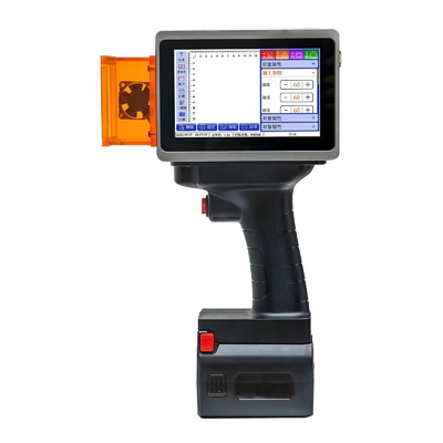 Impressora a laser a jato de tinta portátil acionada a eletricidade e logotipo da data de validade dos produtos