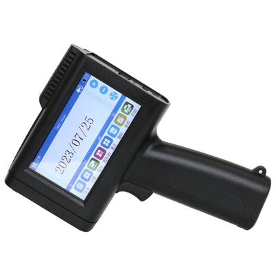 Mini QR Logotipo de data de impressora portátil pistola para garrafa vidro plástico metal de madeira em inglês