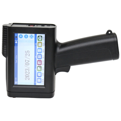 Máquina de codificação de lote portátil de impressora a jato de tinta portátil com um cartucho de tinta preta