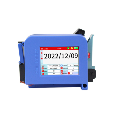 Máquina de codificação de lotes de mini-jet de tinta com impressão de 600DPI e design portátil
