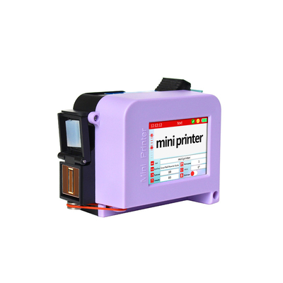 Máquina de codificação de lotes de mini-jet de tinta com impressão de 600DPI e design portátil