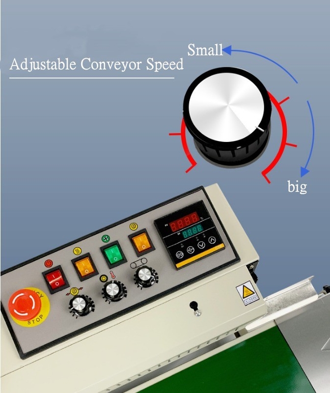 110V/220V 50-60HZ Saco de plástico de tinta sólida selante de banda contínua para processo de vedação fácil