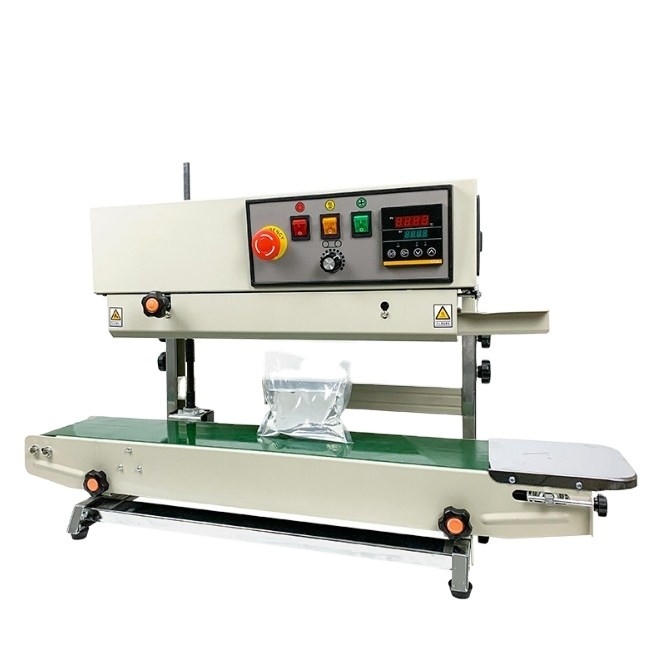 Tecidos Fácil de 220V/50HZ Automático Sealer de Banda Vertical Continuo para Saco de Plástico